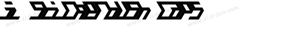 JI Stickerbush Caps字体转换